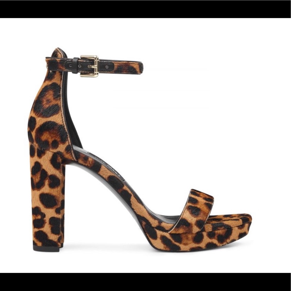 Nine West Dempsey Leopard Platform Sandals
